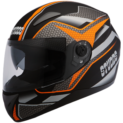 Studds SHIFTER D8 Decor Matt Black N10 - bikerstore.in