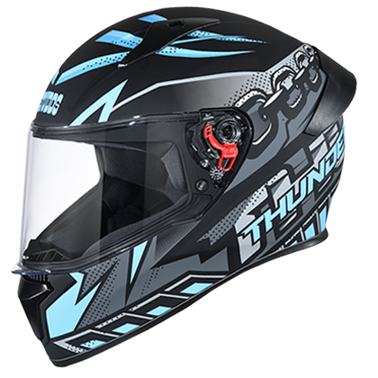 Studds Thunder D5 Decor With Spoiler Matt Black N1 - bikerstore.in