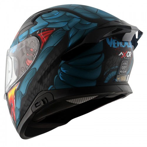 Axor APEX VENOMOUS D/V DULL BLACK M.BLUE Helmet