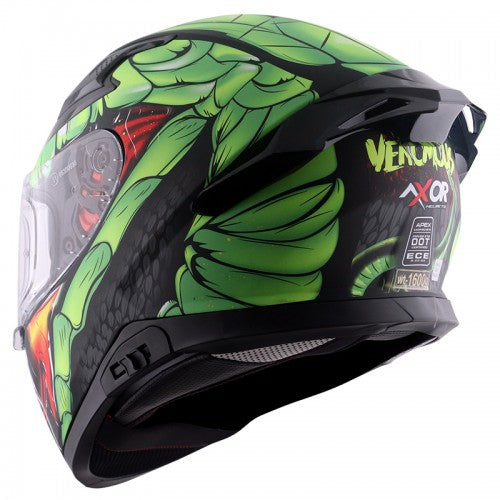 Axor APEX VENOMOUS D/V DULL BLACK NEON GREEN Helmet