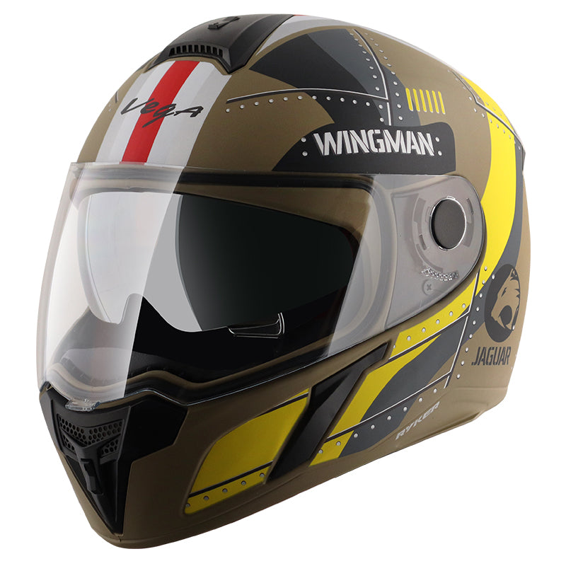 Yellow best sale motorbike helmet