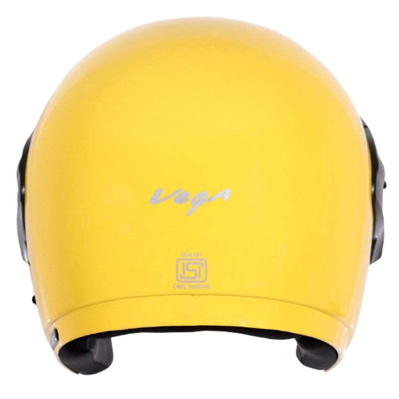 Vega Cruiser W/P Yellow Helmet - bikerstore.in