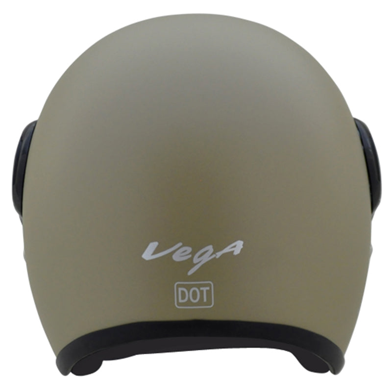 Vega JET W/Visor Dull Desert Storm Helmet - bikerstore.in