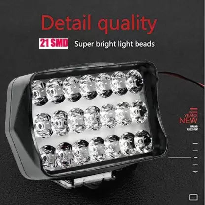Shilan 21-LED L27 Fog Light Spot Light Waterproof (WHITE) .. Headlight, Fog Lamp Car, Van, Motorbike LED (12 V, 72 W) (Universal For Bike, Universal For Car, Pack of 1) - bikerstore.in