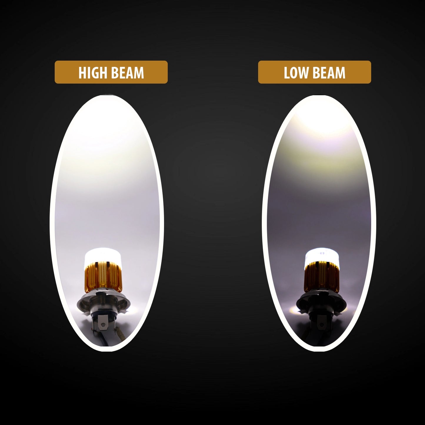 White/MultiColor H4 Headlight Bulb for Bikes Universal For Car Universal For Bike (Upper Multicolor/Dipper White, Type H4 headlight bulb) - bikerstore.in
