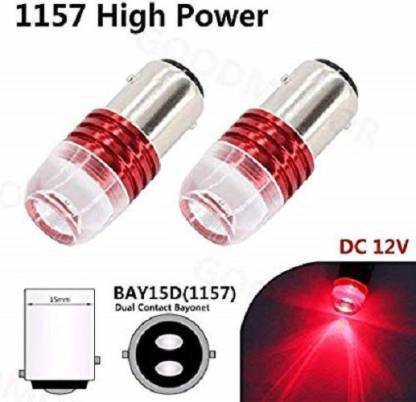 Blinking Backlight Bulb for Cars & Bikes | Brake Light, Reversing Light, Tail Light, Parking Light LED (Universal For Bike, Universal For Car, Pack of 2) - bikerstore.in