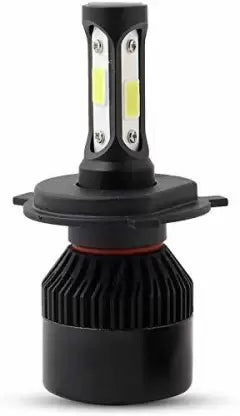 HJG M3 3 Side H4 LED Headlight Bulb with Cooling Fan Head lamp Conversion Kit for Bike Car SUV and Motorcycles (55W, White) - bikerstore.in