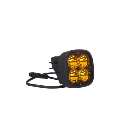 Original HJG 4x4 LED with Brightness Controller Switch Fog Light: 120W-12V White, Yellow Filter Cap