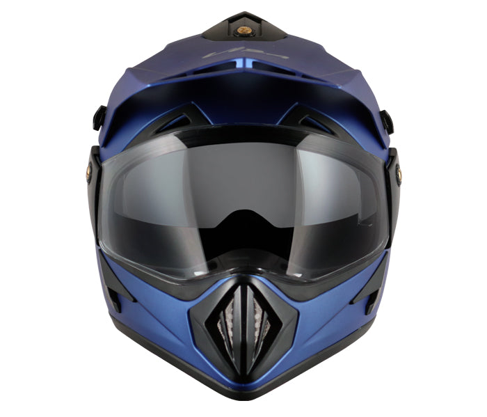 Vega Off Road D/V Blue Helmet - bikerstore.in