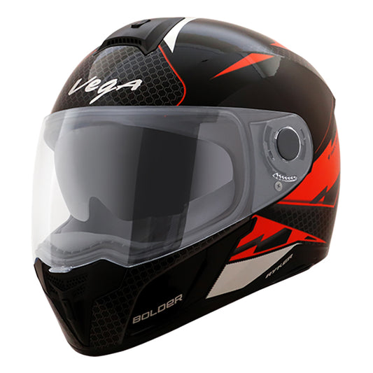 Vega Ryker D/V Bolder Black Orange Helmet - bikerstore.in
