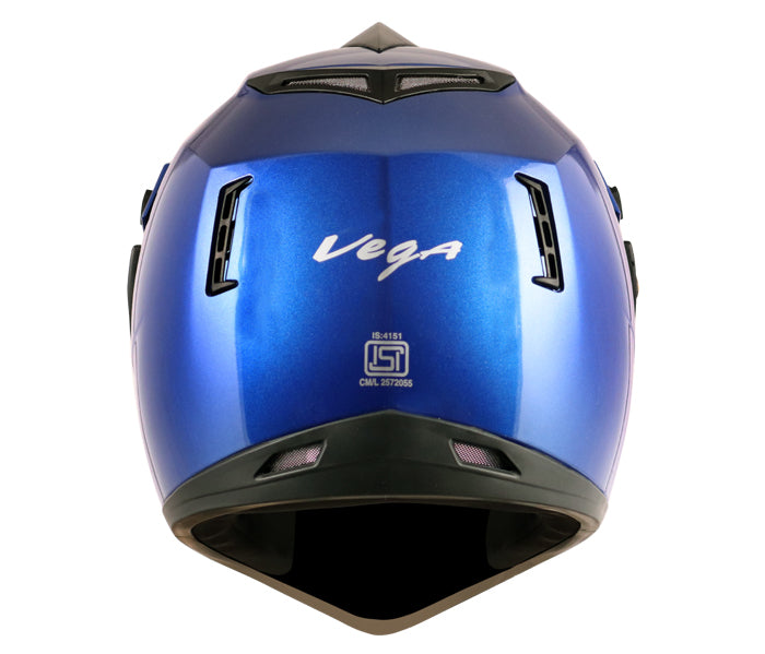 Vega Off Road D/V Blue Helmet - bikerstore.in