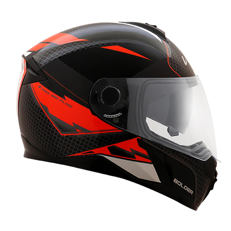 Vega Ryker D/V Bolder Black Orange Helmet - bikerstore.in