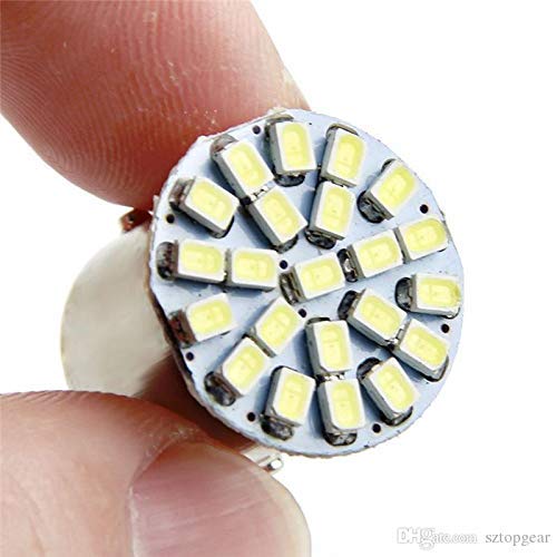 Bike LED 22 SMD Indicator Bulb (Set of 2, White/Red/Green/Blue) - bikerstore.in