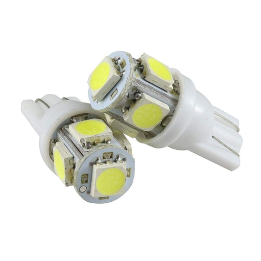 5 LED Parking Bulbs for Car & Bike (Set of 2) - White/Blue/Red/Green - bikerstore.in