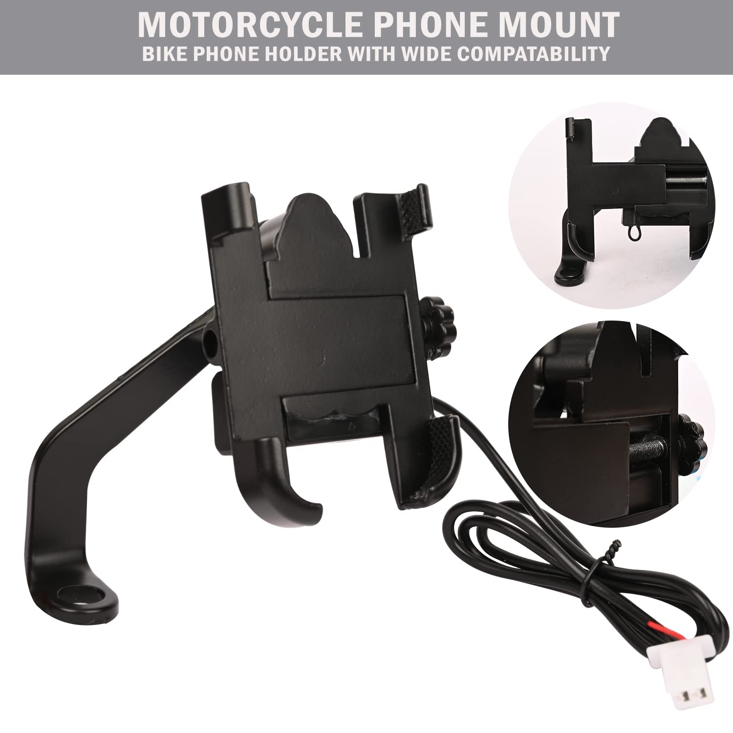 Mobile phone holder for bike with charger sale