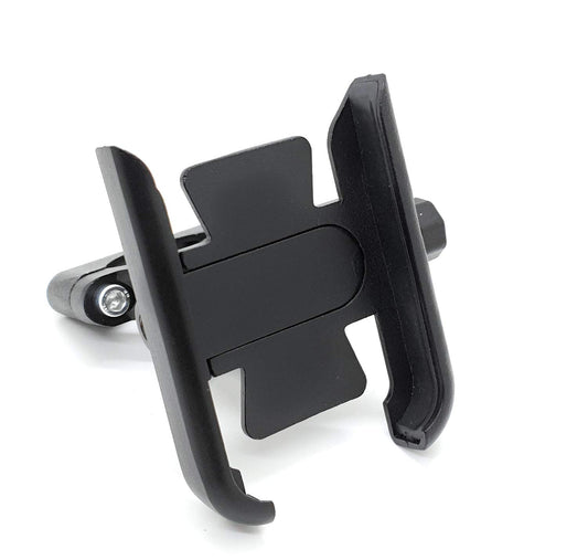 Universal CNC, Motorcycle Handlebar Mount Holder Stand for 3.5-6.2 Inch Mobile, GPS, Action Camera, Anti-Slip Fixed Bracket Shockproof (Without USB)