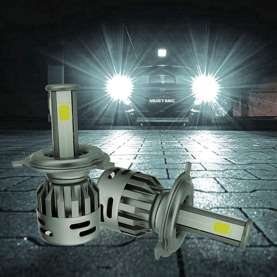 Buy HJG Bike LED Headlight Bulb Online INDIA At Rs 749/ H4 50W For All Motorcycles (Low and