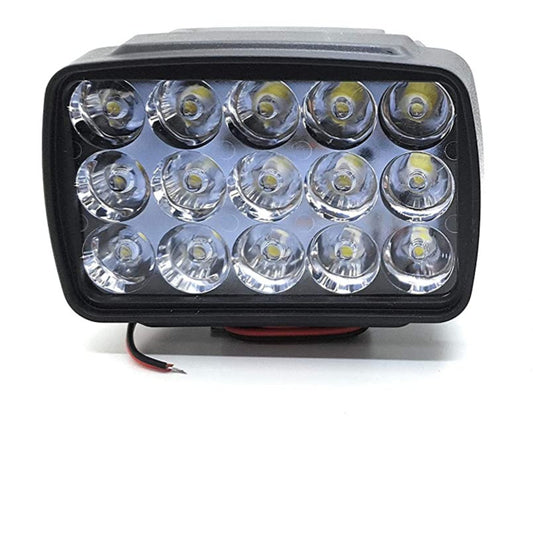 15 LED Fog Lights for Bikes and Cars High Power, Heavy clamp and Strong ABS Plastic. (15 led Pair with Switch) - bikerstore.in