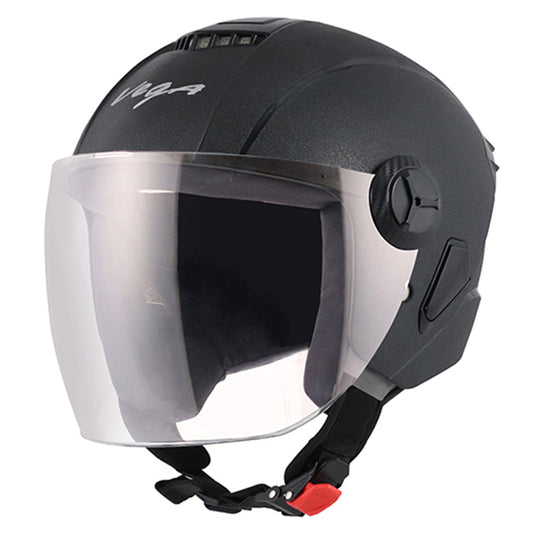 Vega Aster Black Helmet - bikerstore.in
