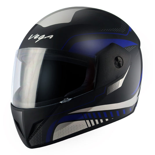 Vega Cliff Styler Black Blue Helmet - bikerstore.in