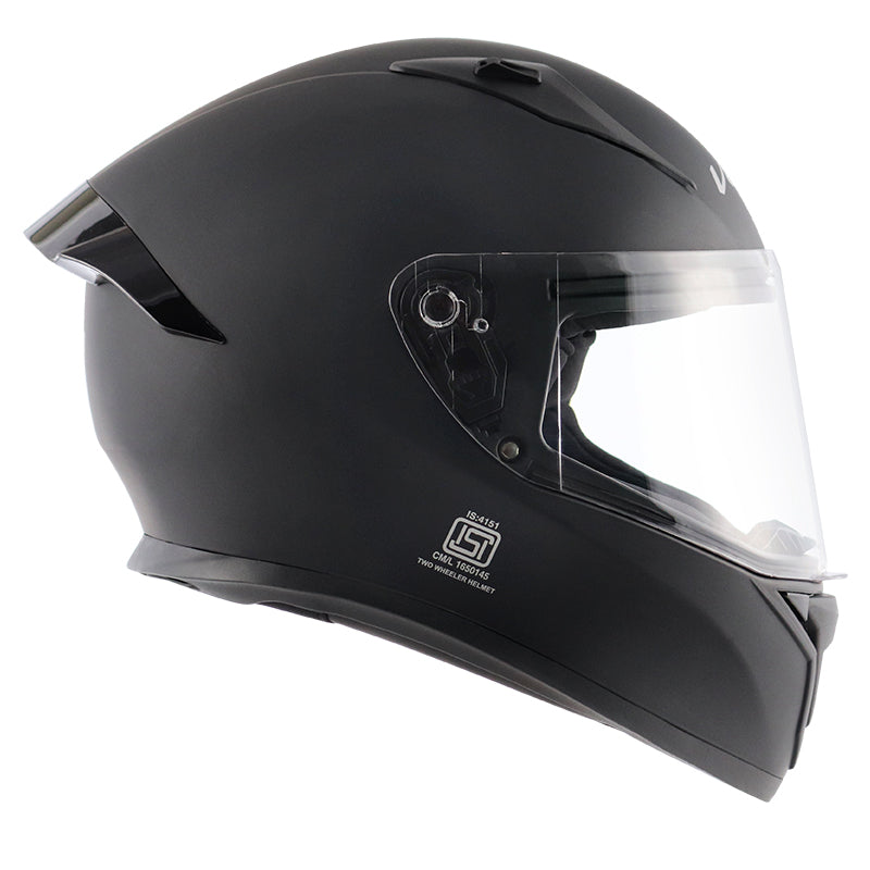 Vega Bolt Dull Black Helmet - bikerstore.in