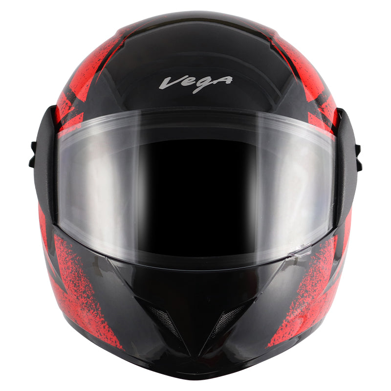 Vega Cliff Adventure Black Red Helmet - bikerstore.in