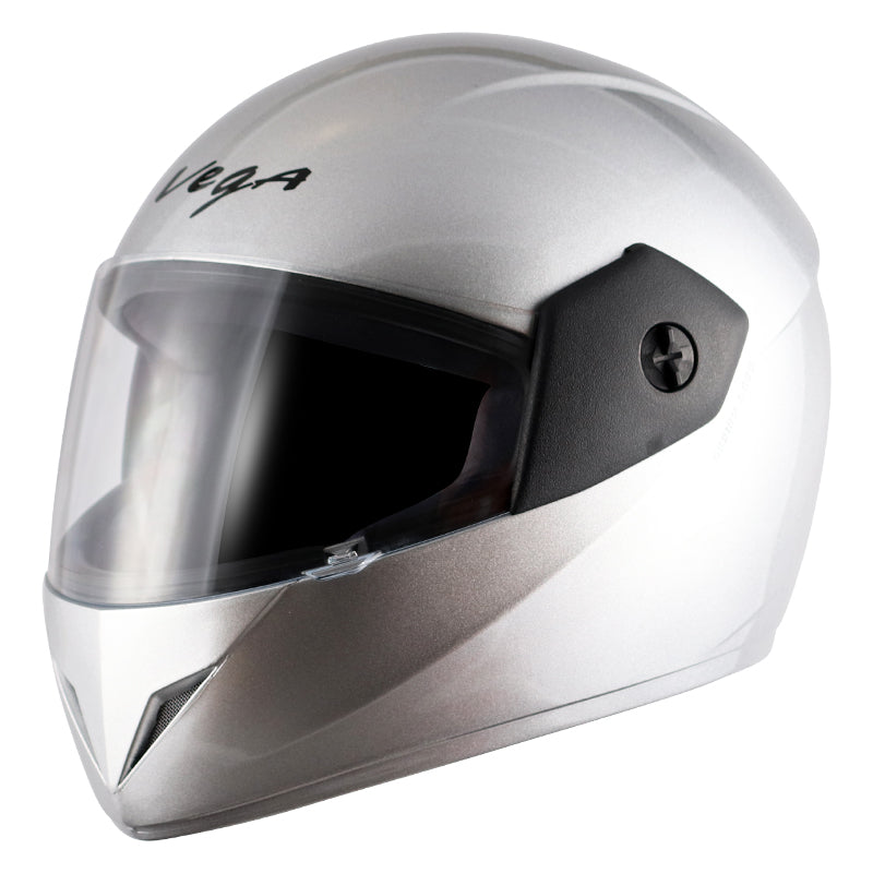 Vega Cliff Dx Silver Helmet - bikerstore.in