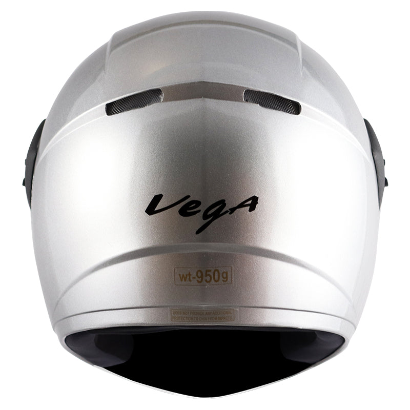 Vega Cliff Dx Silver Helmet - bikerstore.in