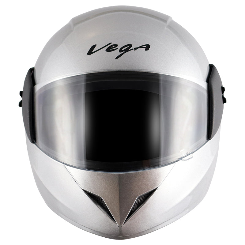 Vega Cliff Dx Silver Helmet - bikerstore.in