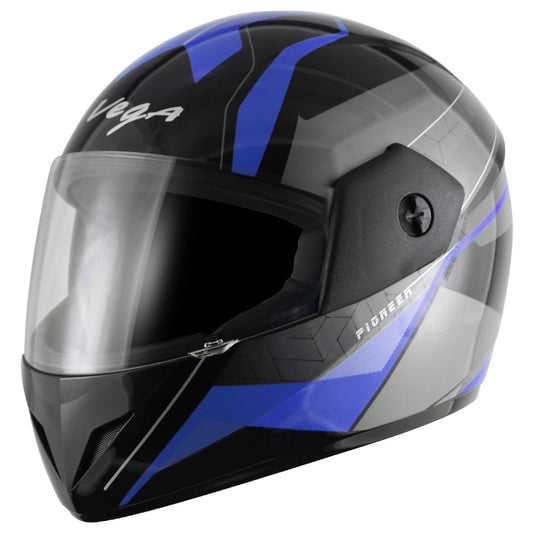 Vega Cliff Pioneer Black Blue Helmet - bikerstore.in