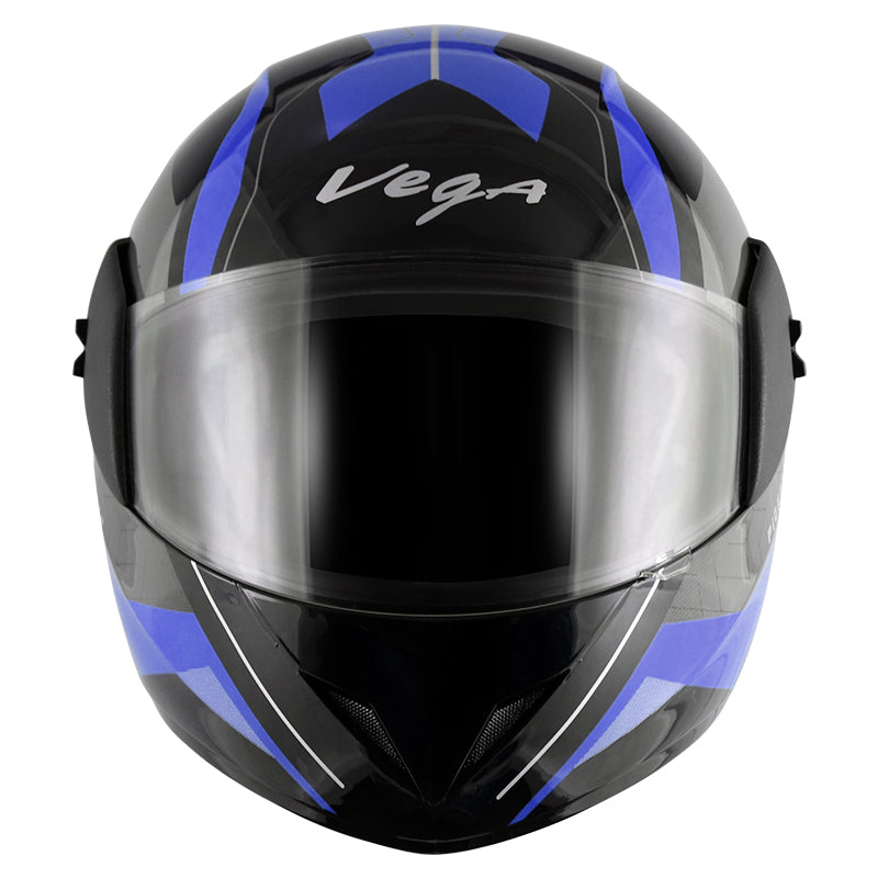 Vega Cliff Pioneer Black Blue Helmet - bikerstore.in