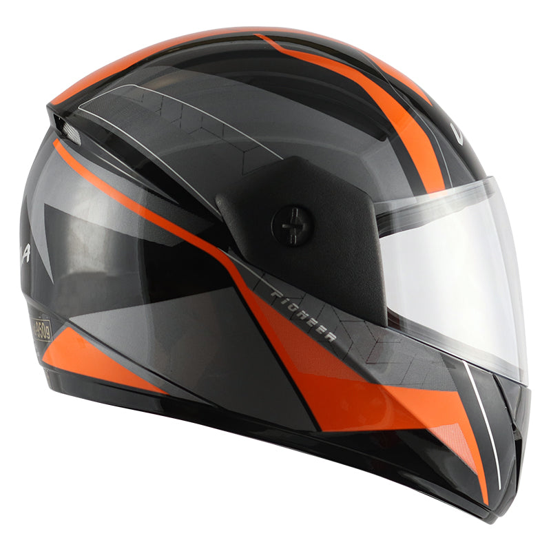 Vega Cliff Pioneer Black Orange Helmet - bikerstore.in