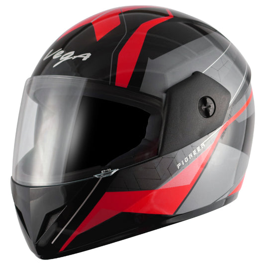 Vega Cliff Pioneer Black Red Helmet - bikerstore.in
