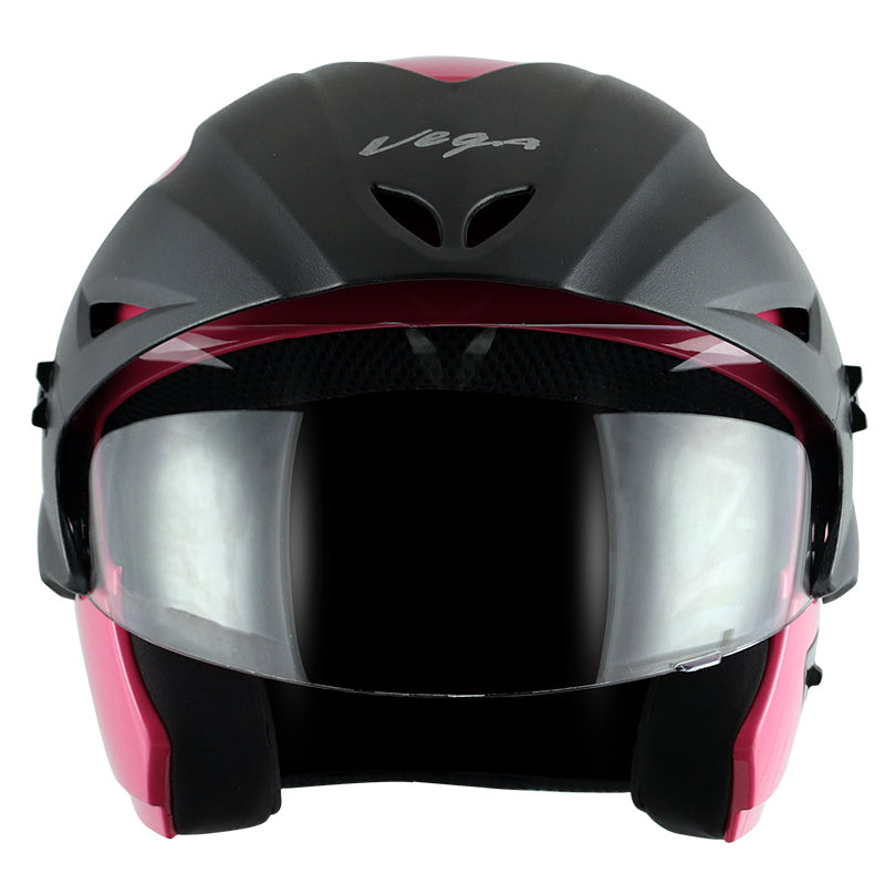 Vega Cruiser W/P Pink Helmet - bikerstore.in