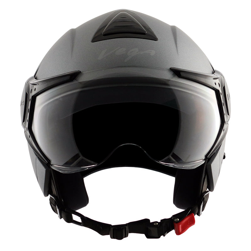 Vega Verve Dull Anthracite Helmet - bikerstore.in