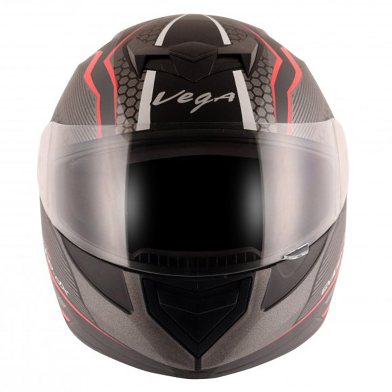 Vega Edge DX Blast Black Red Helmet - bikerstore.in