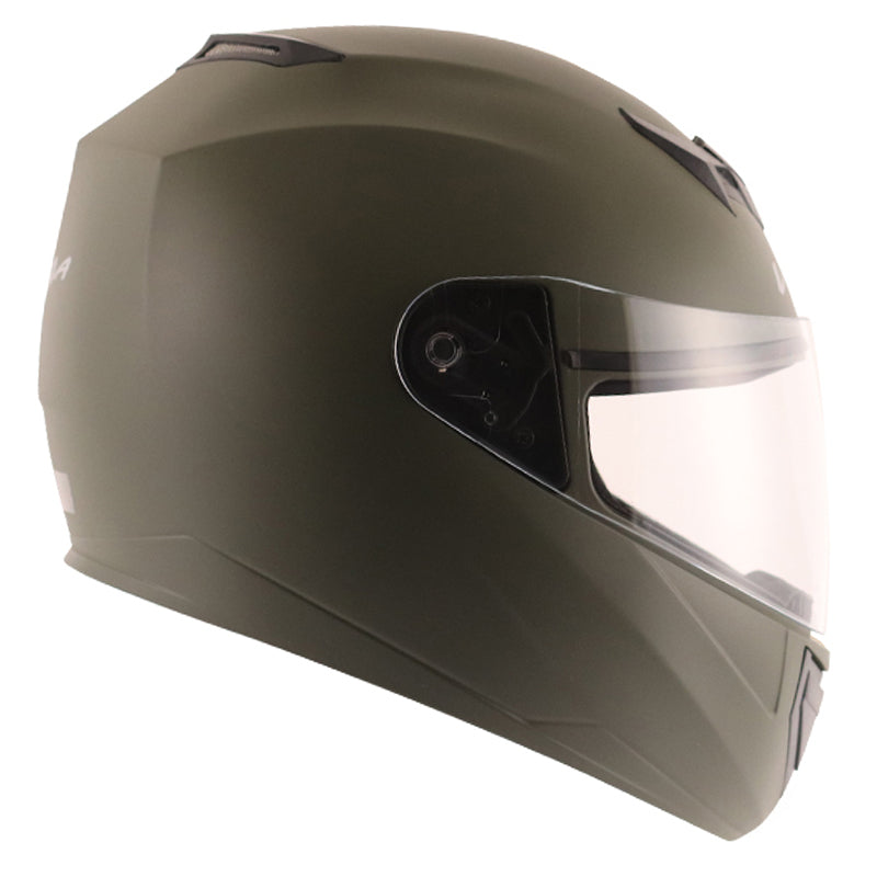 Vega Edge Dx Dull Battle Green Helmet - bikerstore.in