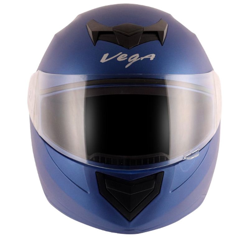 Vega Edge Dx Dull Blue Helmet - bikerstore.in