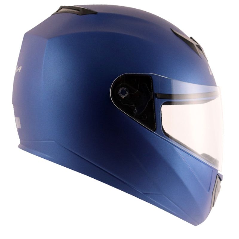 Vega Edge Dx Dull Blue Helmet - bikerstore.in