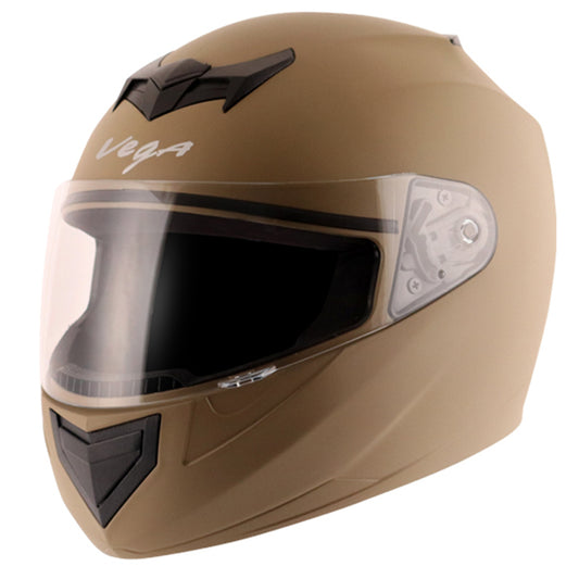 Vega Edge Dx Dull Desert Storm Helmet - bikerstore.in