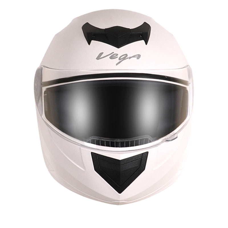 Vega Edge White Helmet - bikerstore.in