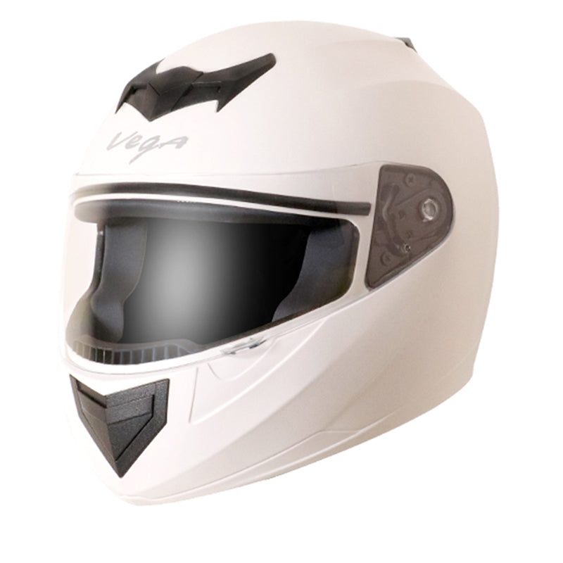 Vega Edge White Helmet - bikerstore.in