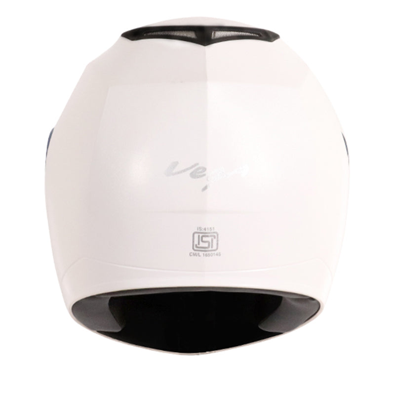 Vega Edge White Helmet - bikerstore.in