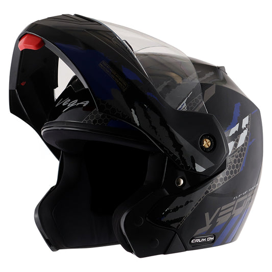 Vega Crux Dx Flex Black Blue Helmet - bikerstore.in
