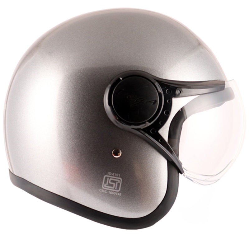 Vega JET W/Visor Anthracite Helmet - bikerstore.in