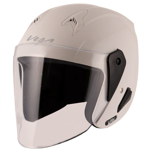 Vega Lark White Helmet - bikerstore.in