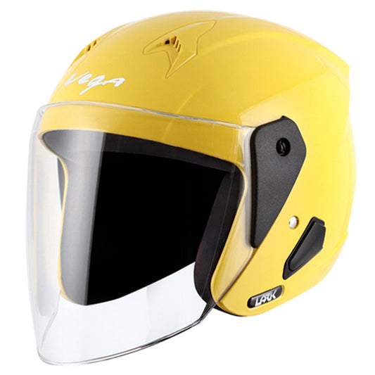 Vega Lark Yellow Helmet - bikerstore.in