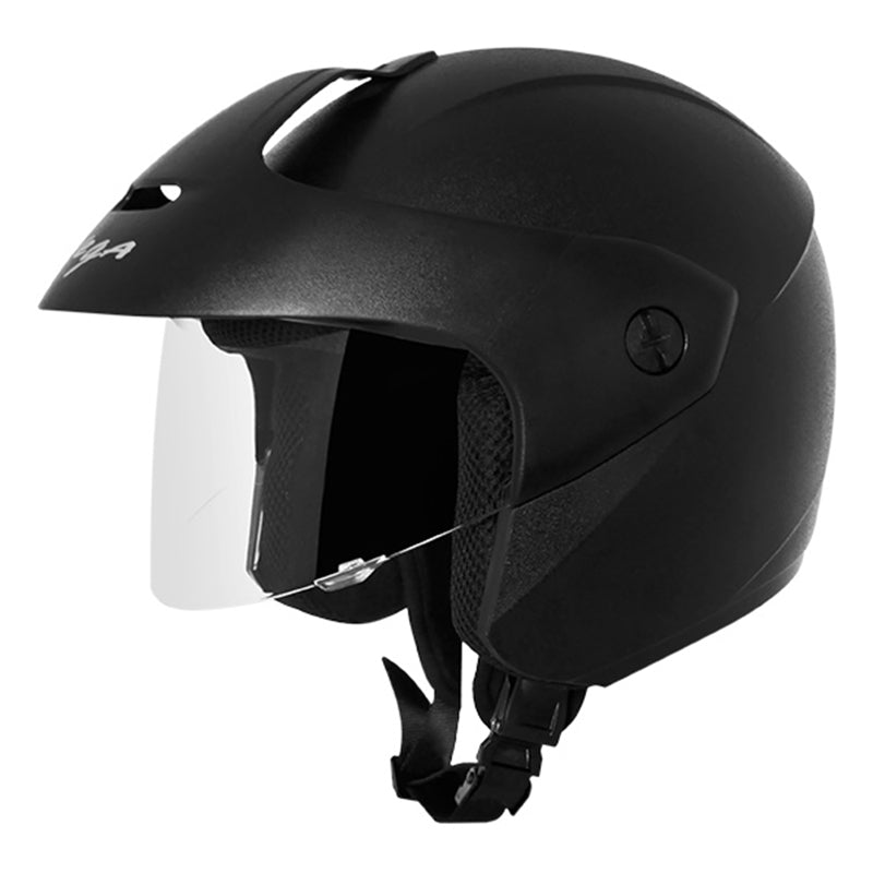 Vega Ridge With Peak Black Helmet - bikerstore.in