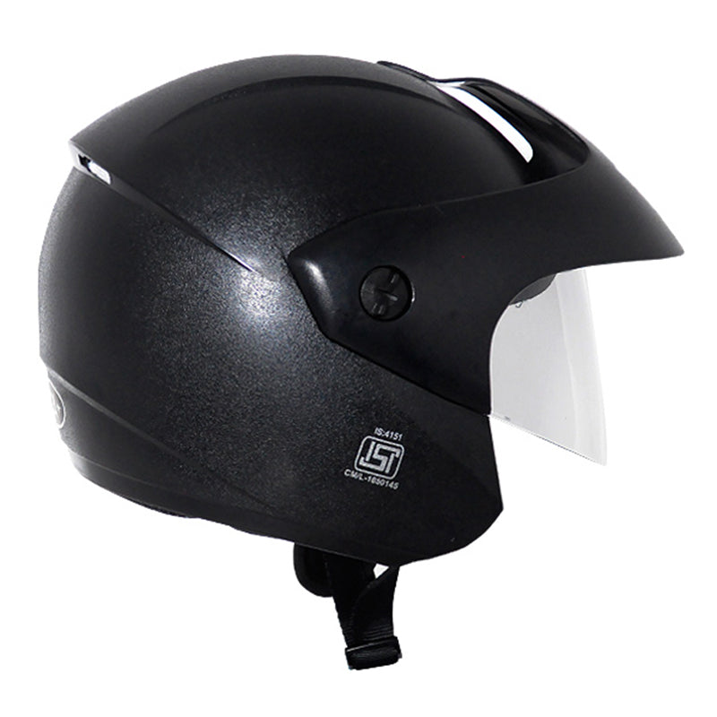 Vega Ridge With Peak Black Helmet - bikerstore.in