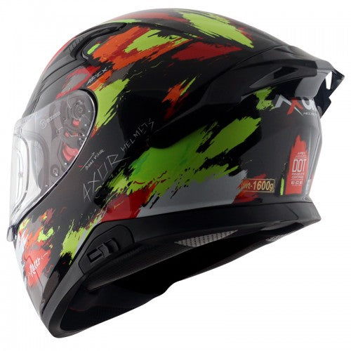 Axor APEX RACER D/V BLACK NEON YELLOW Helmet